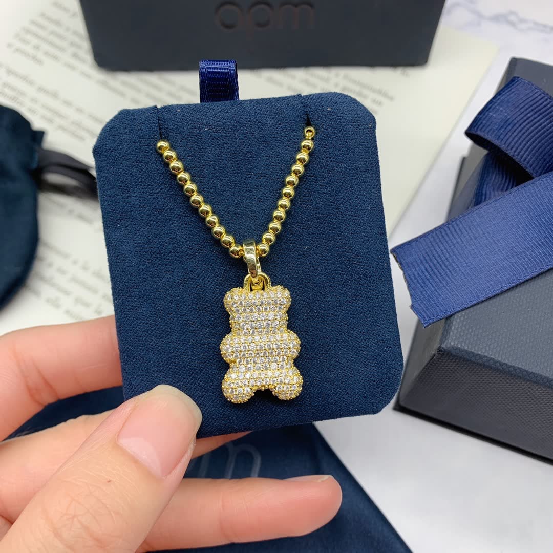 APM Monaco Aorm Bear Pendant Necklace